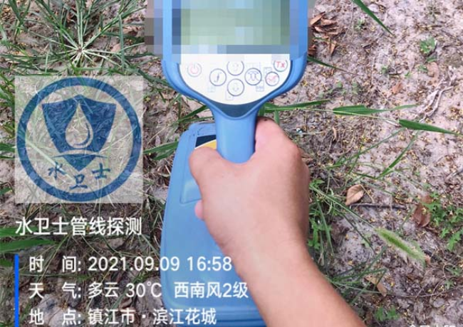 扬州金属管道探测案例-镇江滨江花城小区